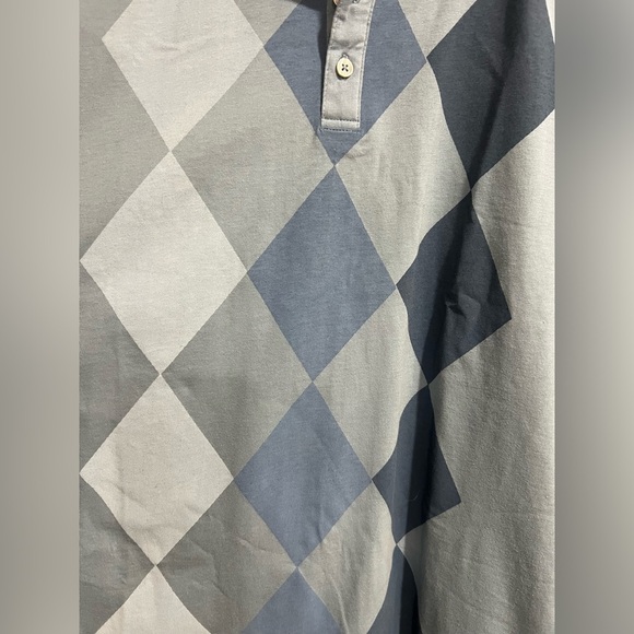 Men’s NWT new blue polo button down up shirt XXL Via Europa - Picture 4 of 8